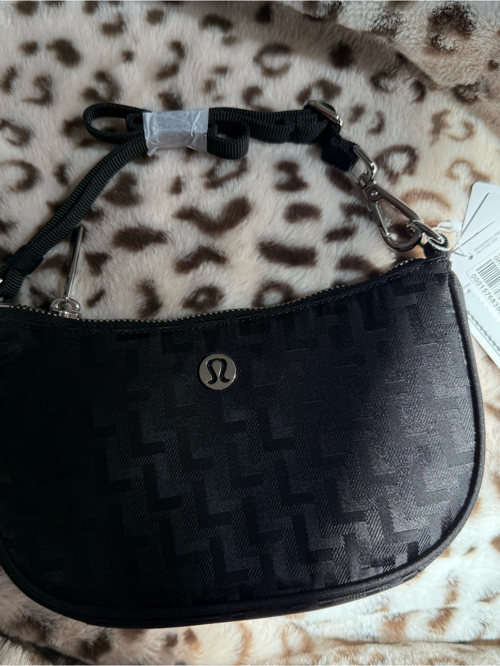 lululemon athletica Black Textured Mini Shoulder Bag - Picture 2 of 3